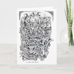 Cartão Bruxas e Diabos, por Brian Benson 