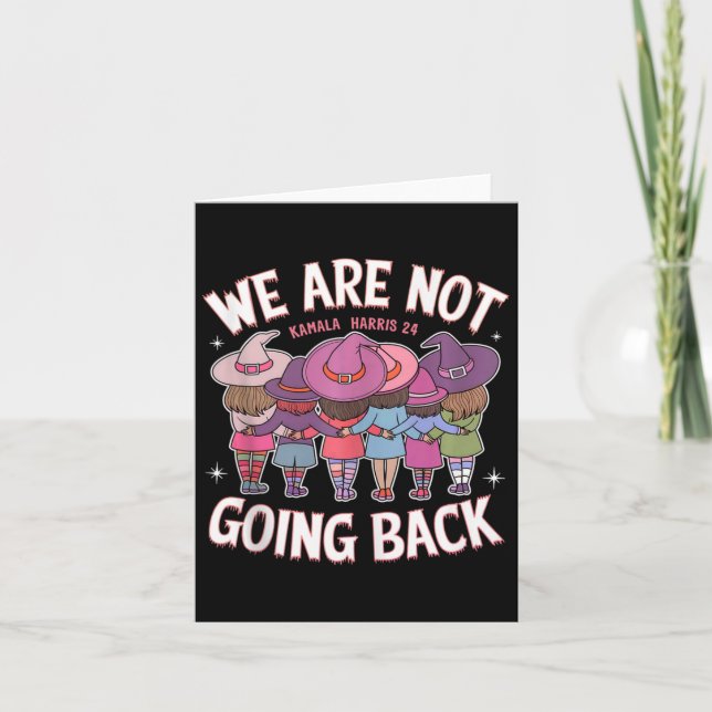 Cartão Bruxas Engraçadas Não Voltaremos Harris 47 W Fe (Frente)