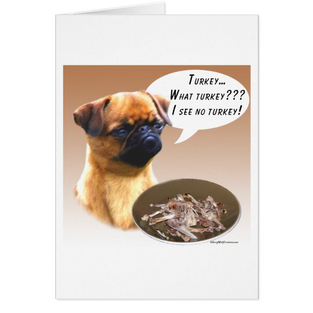 Cartão Bruxelas Griffon Turquia (Frente)