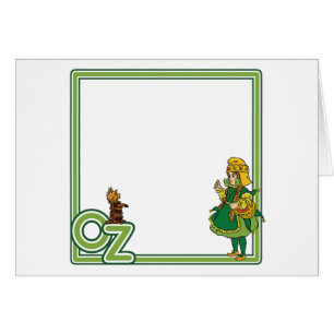 Cartão Bruxo Vintage de Oz; Dorothy e Toto