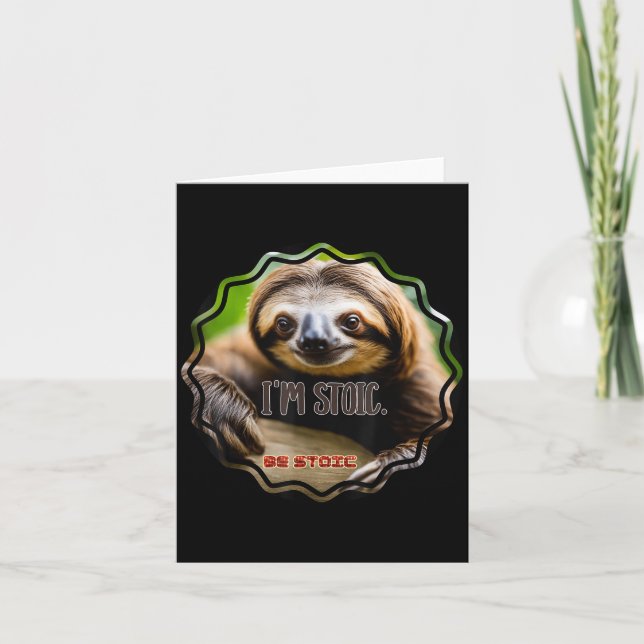 Cartão Bs Im Stoic Sloth (Frente)