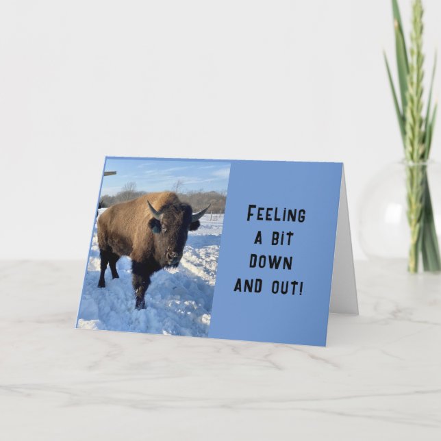 CARTÃO **BUÁÁÁ - SENTINDO SUA FALTA** (Frente)