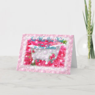 Cartão Bubble Bath Obtenha uma boa personalização