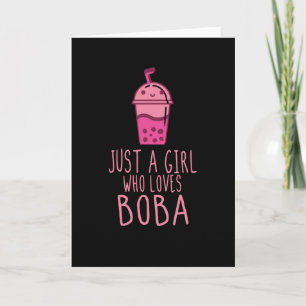 Cartão Bubble Tea Just A Girl Who Loves Boba