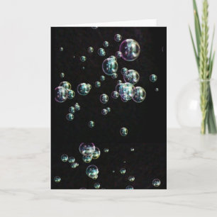 Cartão Bubbles Digital Colorir Art Peace Party