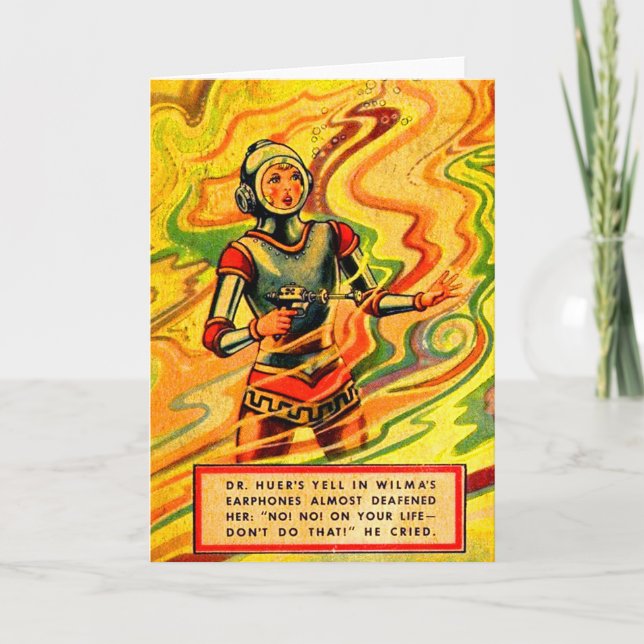 Cartão Buck Rogers Cômica Wilma Deering, dos anos 30 (Frente)