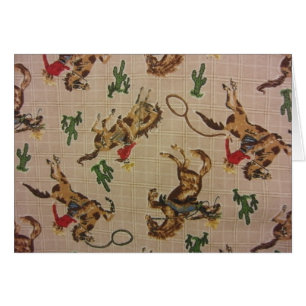 Cartão Bucking Bronco