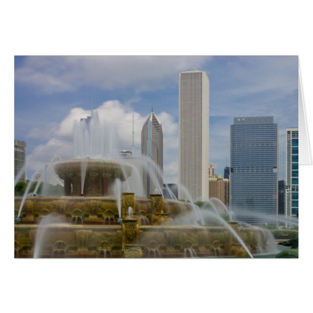 Cartão Buckingham Fountain (Frente horizontal)