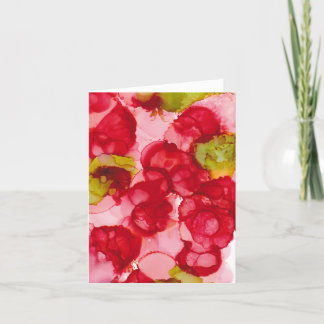 Cartão "Bud Red" - Impressão de Arte a Tinta Álcool