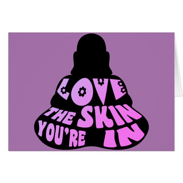 Cartão Buda Amor Roxo (Frente Horizontal)