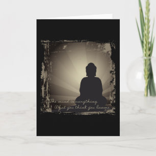 Cartão Buda Mente É Tudo