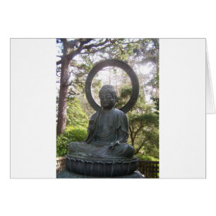 Cartão Buda no Jardim do Chá Japonês