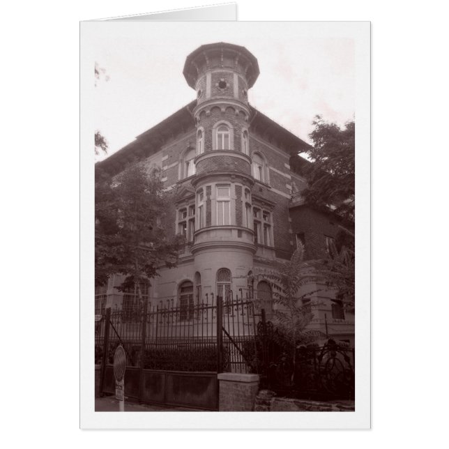 Cartão Budapest Streetcorner (Frente)