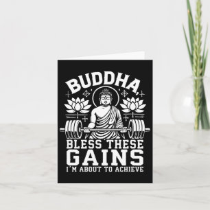 Cartão Buddha abençoou esses ganhos que estou prestes a a