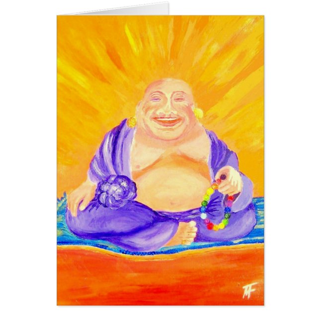 Cartão Buddha - apreciando a luminosidade de ser (Frente)