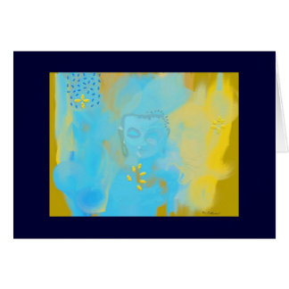 Cartão buddha azul