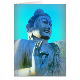 Cartão buddha azul