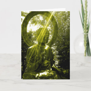Cartão buddha with rays