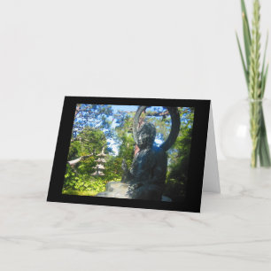 Cartão buddhist statue