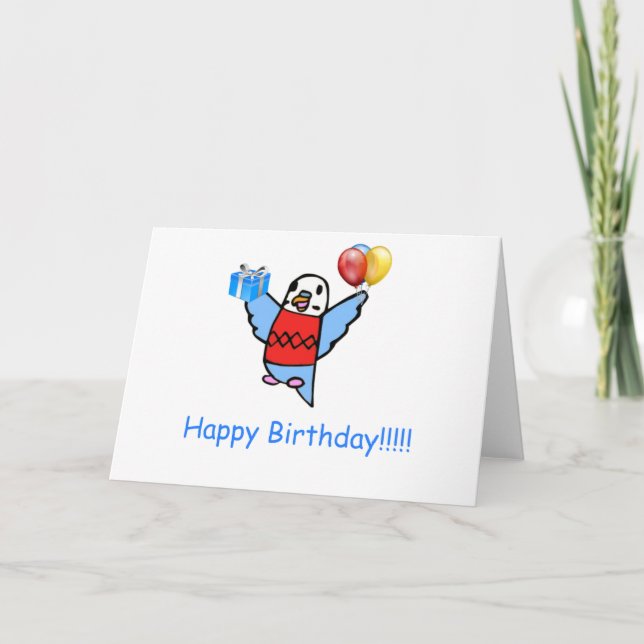 Cartão Buddie o Periquito (Frente)