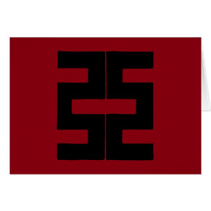 Cartão Budismo: Machado dobro