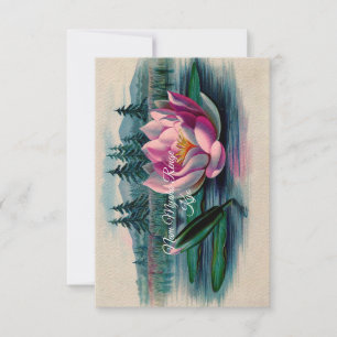 Cartão Budista Lotus Nam Myoho Renge Kyo