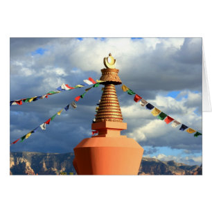 Cartão Budista Stupa em Sedona, Az
