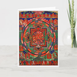 Cartão budista Tantric da mandala