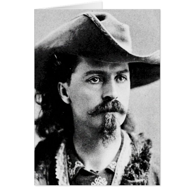 Cartão Buffalo Bill Cody Western Scout Wild West Showman (Frente)
