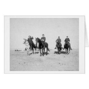Cartão Buffalo Bill, General Miles, Capitão Baldwin