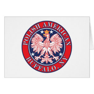 Cartão Buffalo Nova York Polonês