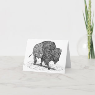 Cartão Buffalo Roaming Note Card