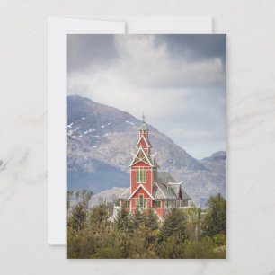 Cartão Buksnes Church Lofoten Noruega
