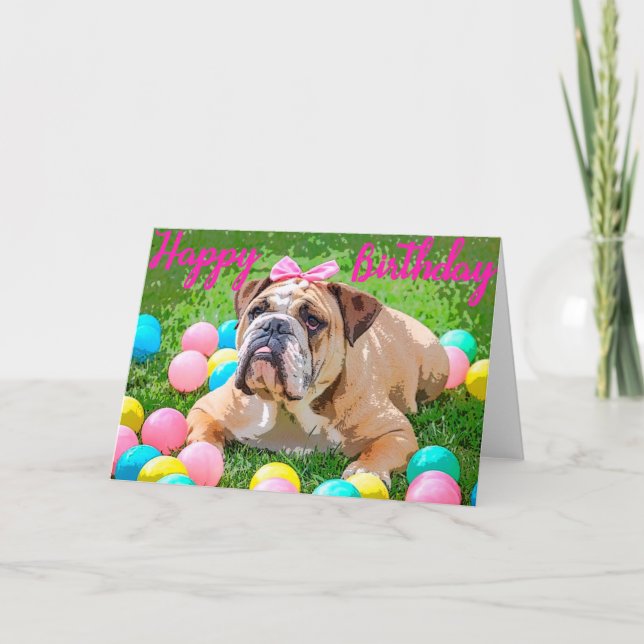 Cartão Buldogue (Frente)