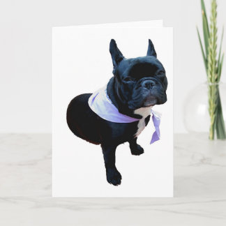 Cartão Buldogue francês