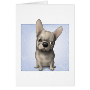 Cartão Buldogue francês (lustre)
