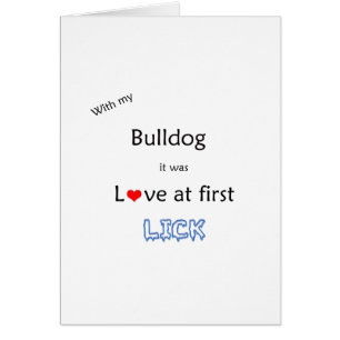 Cartão Buldogue Lick Design