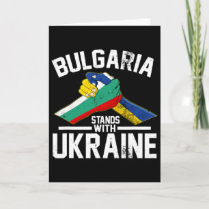 Cartão Bulgária Fica Com a Ucrânia Ucraniano Camisetas da