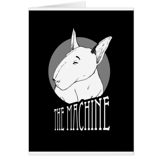 Cartão bull terrier (Frente)