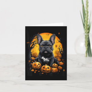 Cartão Bulldog Francês Halloween