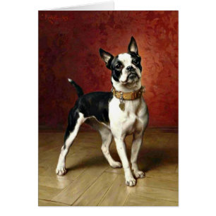 Cartão Bulldog Francês - pintura de Carl Reichert