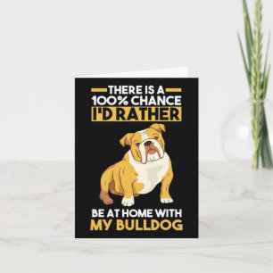Cartão Bulldog Inglês 