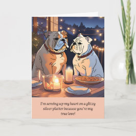 Cartão bulldog message happy birthday