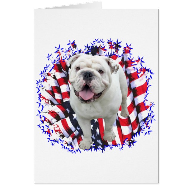 Cartão Bulldog Patriot (Frente)