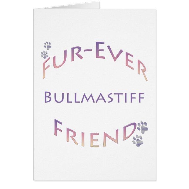 Cartão Bullmastiff Fuore (Frente)
