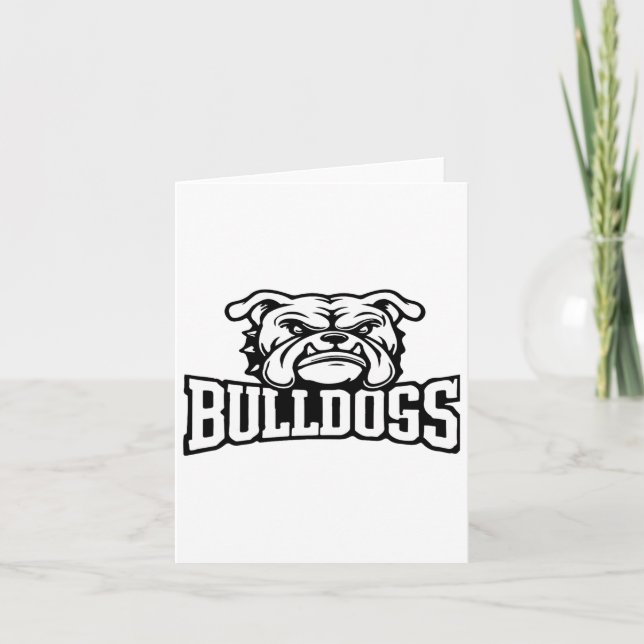 Cartão Bulls Mascot De Volta Ao Espírito Da Equipe Da Esc (Frente)