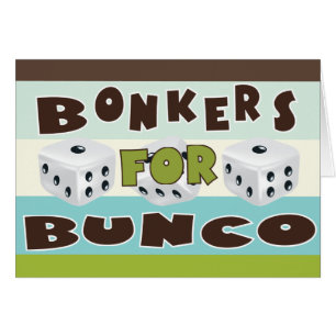 Cartão bunco bonkers