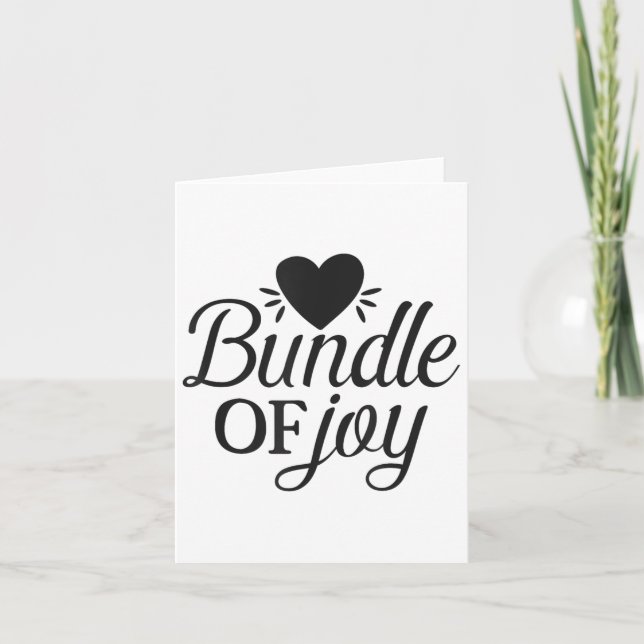 Cartão Bundle Of Joy Love Quote Cute Motivation  (Frente)