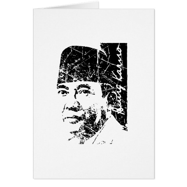 Cartão Bung Karno (Frente)