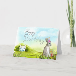 Cartão Bunny Birthday